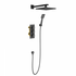 Душевая система SX-0179/03SM black (2-х режимная, с термостатом) Tetra-Thermo