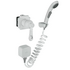 Смеситель встраиваемый с набором для гигиенич душа Terrakotta Q2 34C0786-White (Set-51)