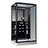 Душевая кабина CS 129 3A R 90*150*215 см черн (правая) открывается слева направо /00054496/