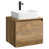 Подвесная тумба 60 см, дуб балтийский; с умывальником, Mobi, MOB0106DB+MOB0706DB AQWELLA