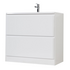 Тумба под раковину напольная с двумя выкатными ящиками ALBANO Bianco Lucido 1200x450x810 BelBagno