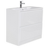 Тумба под раковину напольная с двумя выкатными ящиками ALBANO Bianco Lucido 700x450x810 BelBagno