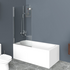Душевая шторка на ванну UNO-V-1-70/150-C-Cr BelBagno