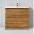 Тумба под раковину напольная с двумя выкатными ящиками ALBANO Rovere Rustico 800x450x810 BelBagno