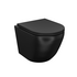 Унитаз подвесной безободковый чёрный матовый с сиденьем микролифт Blanco BLAR3BMi25 IDDIS