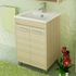 Тумба-умывальник Марио-60 сосна лоредо с раковиной Quadro 60 00003131980 Comforty