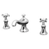 Смеситель для умывальника на три отверстия BECKINGHAM Chrome 1832562 Elghansa