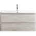 Тумба под раковину подвесная с двумя выкатными ящиками ALBANO Rovere Vintage Bianco 900x450x500