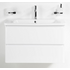 Тумба под раковину подвесная с двумя ящиками ALBANO-CER Bianco Lucido 1020x444x500 BelBagno