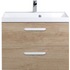 Тумба под раковину подвесная с двумя ящиками AURORA Rovere Nebrasca Nature 700x450x500 BelBagno