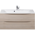 Тумба под раковину подвесная с двумя выкатными ящиками MARINO Rovere Grigio 1000x445x500 BelBagno