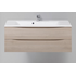 Тумба под раковину подвесная с двумя выкатными ящиками MARINO Rovere Grigio 1100x450x500 BelBagno