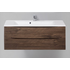 Тумба под раковину подвесная с двумя выкатными ящиками MARINO Rovere Moro 1100x450x500 BelBagno