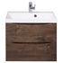 Тумба под раковину подвесная с двумя выкатными ящиками MARINO Rovere Moro 600x450x500 BelBagno