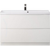 Тумба под раковину напольная с двумя выкатными ящиками MARINO Bianco Lucido 900x450x805 BelBagno