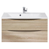 Тумба под раковину подвесная с двумя выкатными ящиками MARINO Rovere Bianco 900x450x500 BelBagno