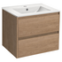 База под раковину Gio 600 подвесная, 2 выкатных ящика soft-close, N.Oak VMC-2G600NO Vincea