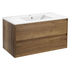 База под раковину Gio 100 подвесная, 2 выкатных ящика soft-close, T.Oak VMC-2G100TO Vincea