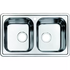 Мойка из нерж стали полированная 2 чаши 780*480 Strit S IDDIS STR78P2i77