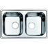 Мойка из нерж стали шелк 2 чаши 780*480 Strit S STR78S2i77