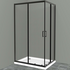 Душевой уголок UNO-195-AH-2-100/80-C-NERO Belbagno