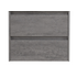 Тумба под раковину подвесная с двумя выкатными ящиками KRAFT 39 Cemento Grigio 700х390x500 BelBagno