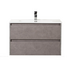 Тумба под раковину подвесная с двумя выкатными ящиками KRAFT Cemento Grigio 700x460x500 BelBagno