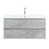 Тумба под раковину подвесная с двумя ящиками ALBANO-CER Cemento Verona Grigio 1020x444x500 BelBagno