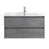 Тумба под раковину подвесная с двумя выкатными ящиками KRAFT Cemento Grigio 900x460x500 BelBagno