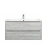 Тумба под раковину подвесная с двумя ящиками ALBANO-CER Rovere Vintage Bianco 570x444x500 BelBagno