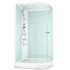 Душевая кабина Delight Slim 128 L низкий поддон белые стенки стекла сатин DS01DS128LLWM10 Domani-Spa