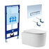 Унитаз с инсталляцией SET AQUATEK МИЯ 4в1 Aquatek