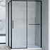 Душевой уголок Slim Soft 120х80, черный, стекло прозрачное VSR-1SS8012CLB Vincea