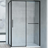 Душевой уголок Slim Soft 150х100, черный, стекло прозрачное VSR-1SS1015CLB Vincea