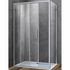 Душевой уголок Soft 160х80, хром, стекло прозрачное VSR-3SO8016CL Vincea