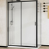 Душевой уголок City 120х90, черный, стекло прозрачное VSR-5CT9012CLB Vincea