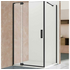 Душевой уголок Extra 100/110х80, черный, стекло прозрачное VSR-1E101180CLB Vincea