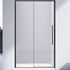 Душевая дверь Slim-N 110, черный, стекло прозрачное VDS-4SN110CLB Vincea