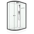 Душ.кабина Delight Slim 128 R DS01DS128RLWCl00.Gt-Black Domani