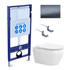 Унитаз с инсталляцией SET AQUATEK ЛЕЯ Т-035 4в1
