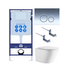 Унитаз с инсталляцией SET AQUATEK ЛИБЕРТИ-018 4в1