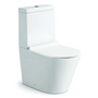 Унитаз-компакт Piatti безободковый, белый, ультратонкое сиденье soft close, P-trap VT2-11 Vincea